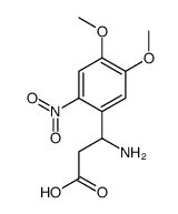 3-AMINO-3-(4,5-DIMETHOXY-2-NITRO-PHENYL)-PROPIONIC ACID Structure