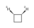 (1R,2R)-trans-1,2-dideuteriocyclobutane Structure