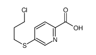 5-(3-chloropropylsulfanyl)pyridine-2-carboxylic acid Structure