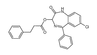 oxazepam β-phenyl-propionate Structure