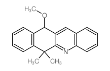 11-methoxy-6,6-dimethyl-11H-benzo[b]acridine结构式
