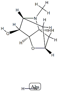 (2α,3aβ,5α,6β,6aβ)]-hexahydro-4-methyl-2,5-methano-2H-furo[3,2-b]pyrrol-6-ol hydrobromide Structure