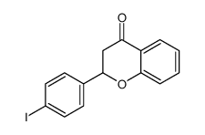 2-(4-iodophenyl)-2,3-dihydrochromen-4-one Structure