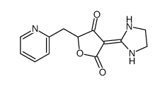 3-imidazolidin-2-ylidene-5-(pyridin-2-ylmethyl)oxolane-2,4-dione结构式