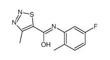 1,2,3-Thiadiazole-5-carboxamide,N-(5-fluoro-2-methylphenyl)-4-methyl-(9CI) Structure