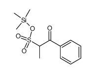 1-Phenyl-2-(trimethylsiloxysulfonyl)-1-propanon Structure