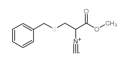 2-isocyano-3-(benzylthio)propionic acid methyl ester结构式