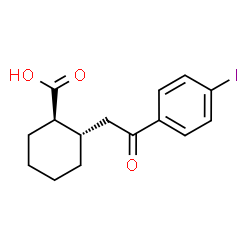 TRANS-2-[2-(4-IODOPHENYL)-2-OXOETHYL]CYCLOHEXANE-1-CARBOXYLIC ACID picture