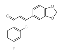 2-Propen-1-one, 3-(1,3-benzodioxol-5-yl)-1-(2-chloro-4-fluorophenyl)- picture