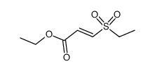 3-(Ethylsulfonyl)acrylic acid ethyl ester结构式