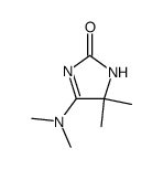 5-(Dimethylamino)-3,4-dihydro-4,4-dimethyl-2H-imidazol-2-on结构式