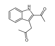 1-(2-acetyl-1H-indol-3-yl)-propan-2-one Structure
