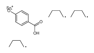 tributylstannyl p-hydroxybenzoate Structure