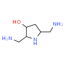 3-Pyrrolidinol, 2,5-bis(aminomethyl)- (9CI)结构式