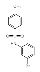 Benzenesulfonamide,N-(3-bromophenyl)-4-methyl- structure