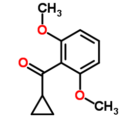 Cyclopropyl(2,6-dimethoxyphenyl)methanone结构式