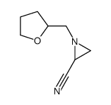 1-(oxolan-2-ylmethyl)aziridine-2-carbonitrile结构式