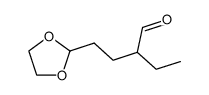 4-[1,3]dioxolan-2-yl-2-ethyl-butyraldehyde结构式