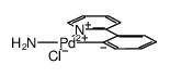 b-ammine-a-chloro-dc-[2-(2'-pyridyl)phenyl-N',C]palladium Structure