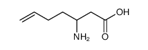 3-aminohept-6-enoic acid结构式