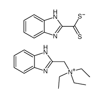 (Triethyl-2-methylbenzimidazol-ammonium)-benzimidazol-2'-dithiocarboxylat结构式