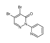 4,5-Dibromo-2-(pyridin-2-yl)pyridazin-3(2H)-one结构式