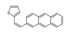 2-(2-anthracen-2-ylethenyl)thiophene Structure
