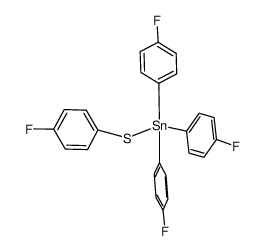 (4-FC6H4S)Sn(4-FC6H4)3 Structure