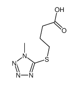 4-(1-methyltetrazol-5-yl)sulfanylbutanoic acid Structure