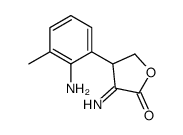 2(3H)-Furanone,4-(2-amino-m-tolyl)dihydro-3-imino-(8CI) structure