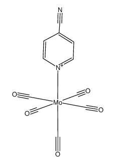 4-cyanopyridine pentacarbonylmolybdenum(0) Structure