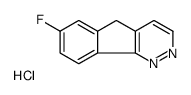 7-fluoro-5H-indeno[1,2-c]pyridazine,hydrochloride结构式