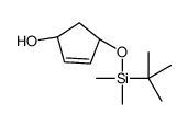 (1S,4S)-4-[tert-butyl(dimethyl)silyl]oxycyclopent-2-en-1-ol结构式