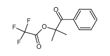 2-methyl-1-oxo-1-phenylpropan-2-yl 2,2,2-trifluoroacetate结构式