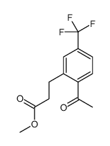 methyl 3-[2-acetyl-5-(trifluoromethyl)phenyl]propanoate结构式