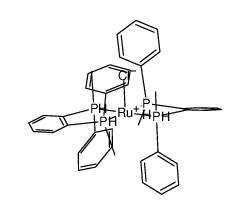 rac-trans-chlorohydridobis((RR,SS)-o-phenylenebis(methylphenylphosphine))ruthenium(II) benzene disolvate结构式