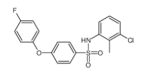 N-(3-chloro-2-methylphenyl)-4-(4-fluorophenoxy)benzenesulfonamide结构式