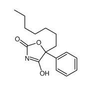 5-heptyl-5-phenyl-1,3-oxazolidine-2,4-dione Structure