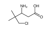 3-amino-5-chloro-4,4-dimethylpentanoic acid结构式