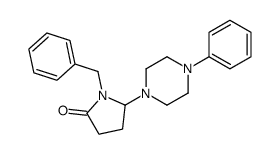 1-benzyl-5-(4-phenylpiperazin-1-yl)pyrrolidin-2-one Structure