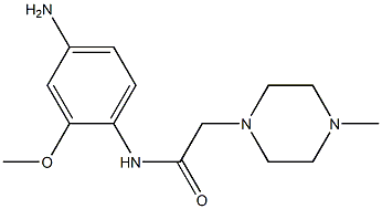 N-(4-amino-2-methoxyphenyl)-4-methyl-1-Piperazineacetamide结构式