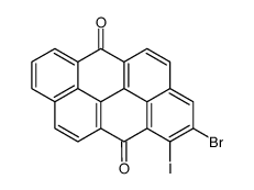 bromoiododibenzo[def,mno]chrysene-6,12-dione结构式