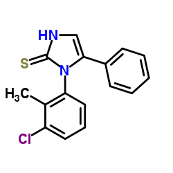 1-(3-chloro-2-methylphenyl)-5-phenyl-1H-imidazole-2-thiol Structure