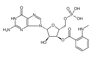 5'-Guanylic acid, 3'-[2-(methylamino)benzoate]结构式