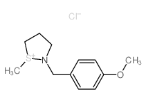 2-[(4-methoxyphenyl)methyl]-1-methyl-1,2-thiazolidin-1-ium,chloride Structure