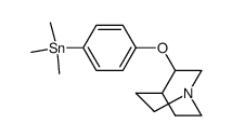 3-[4-(trimethylstannyl)phenoxyl]quinuclidine Structure