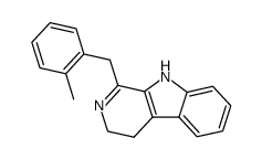 1-(2-methyl-benzyl)-4,9-dihydro-3H-β-carboline Structure