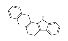 1-(2-methyl-benzyl)-4,9-dihydro-3H-β-carboline结构式