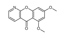 6,8-dimethoxy-5H-(1)benzopyrano(2,3-b)pyridin-5-one结构式