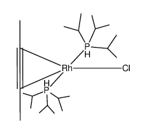 trans-{RhCl(MeCCMe)(P-i-Pr3)2} Structure